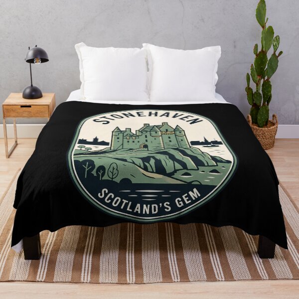 Item preview, Stonehaven Scotland Castle Vintage Travel Emblem designed and sold by k3rstman1.