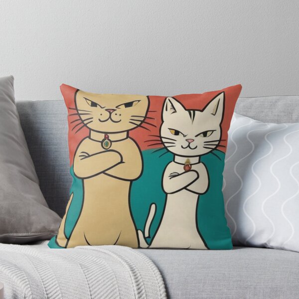 Item preview, Art - Grumpy Stylized Feline, Simplified Manga Illustration designed and sold by World-Pets.
