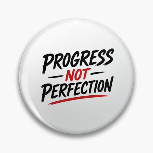 Item preview, Progress, not Perfection designed and sold by DailyQuestPrint.