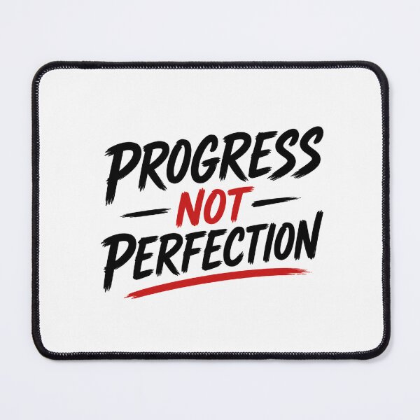 Item preview, Progress, not Perfection designed and sold by DailyQuestPrint.