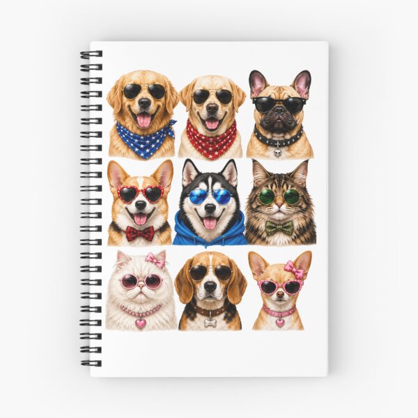 Item preview, Cut stylish pets with Sunglasses funny dogs  cut lover gift  designed and sold by happyshirt27.