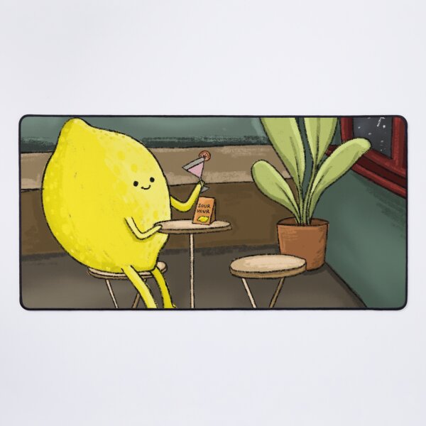Item preview, Lemon having a drink at the bar designed and sold by BluluStudio.