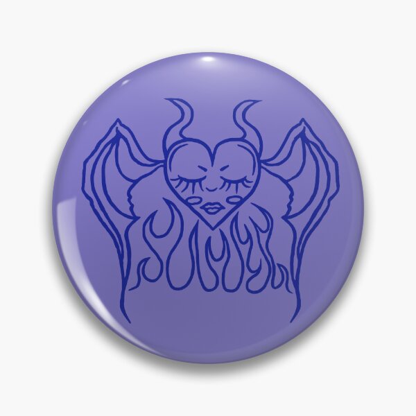 Item preview, Devil Heart Creature (Blue Outline) designed and sold by CamilasPrints.