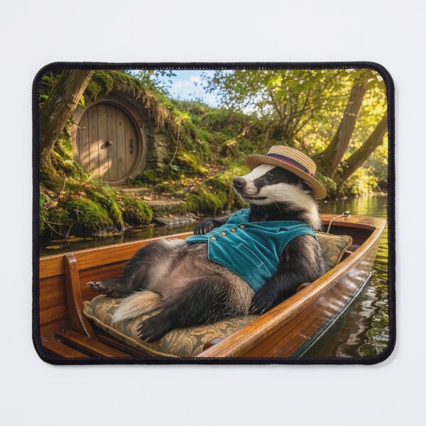 Item preview, Badger Daydreams on the River designed and sold by Tridentulus.