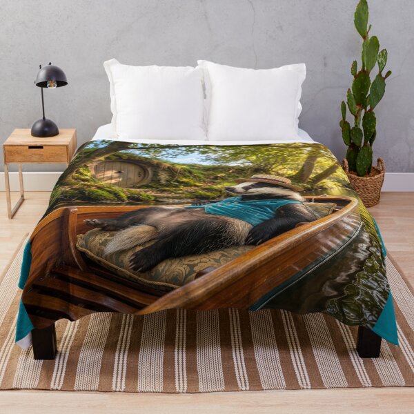 Item preview, Badger Daydreams on the River designed and sold by Tridentulus.