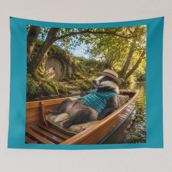 Item preview, Badger Daydreams on the River designed and sold by Tridentulus.