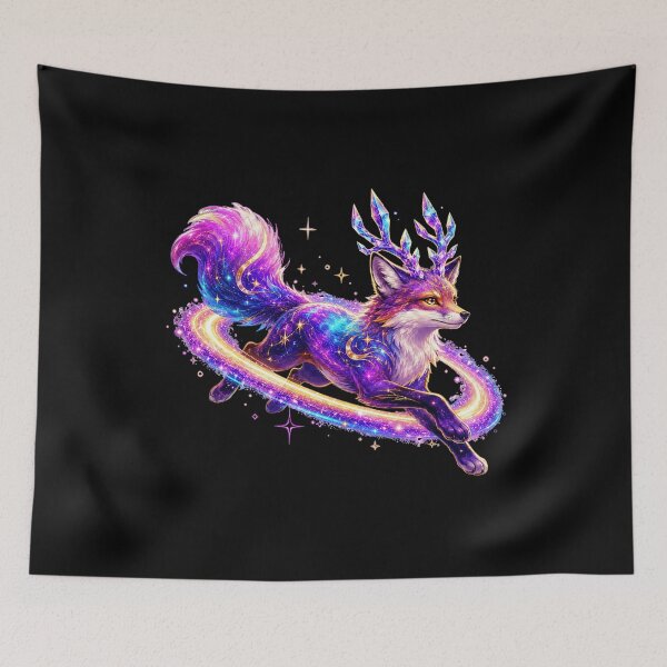 Item preview, Starlight Fox with Crystal Antlers  designed and sold by Sketchlegacy.