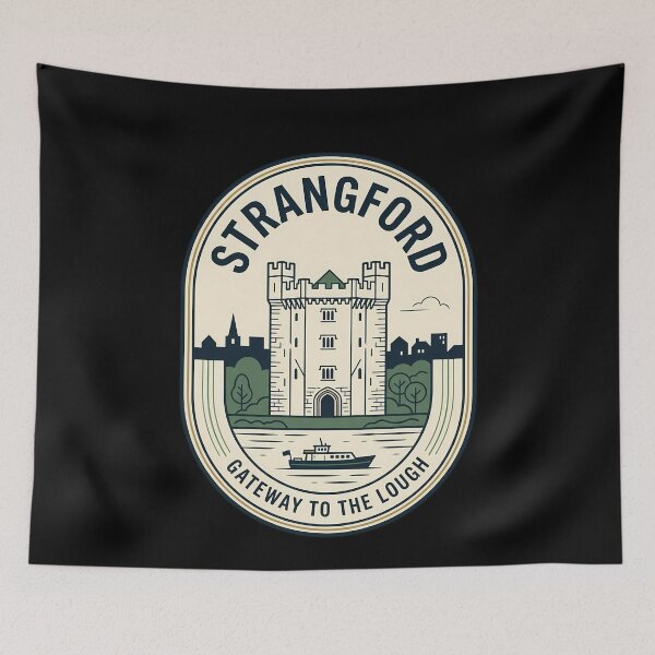 Item preview, Strangford Northern Ireland Vintage Travel Emblem designed and sold by k3rstman1.