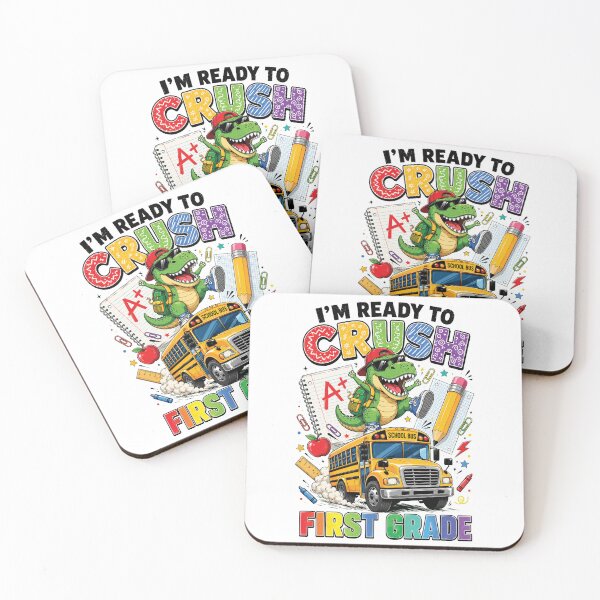 Item preview, Ready to Crush First Grade, Funny Dinosaur First Day of School designed and sold by sentfromemily.