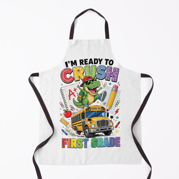 Item preview, Ready to Crush First Grade, Funny Dinosaur First Day of School designed and sold by sentfromemily.