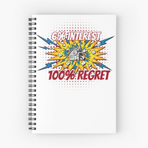 Item preview, 6% Interest 100% Regret Funny Mortgage Meme Pop Art designed and sold by Neurospicy Trolls.