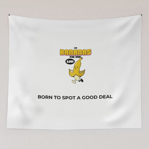 Item preview, Born To Spot A Good Deal Funny Banana Quote T-Shirt designed and sold by Penguin Mood .