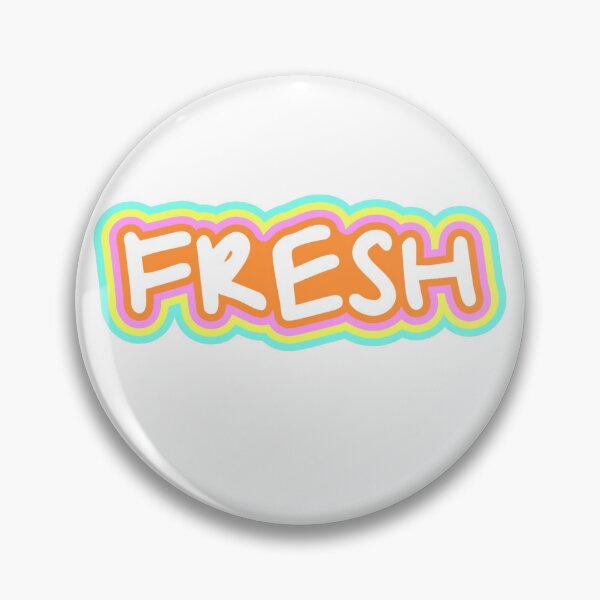 Item preview, FRESH Retro Bubble Typography – Colorful Pop Art Sticker 2 designed and sold by SDKENERGY.