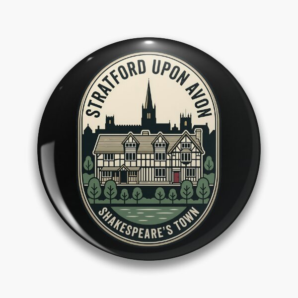 Item preview, Shakespeare's Town Stratford Upon Avon Vintage Travel Emblem designed and sold by k3rstman1.