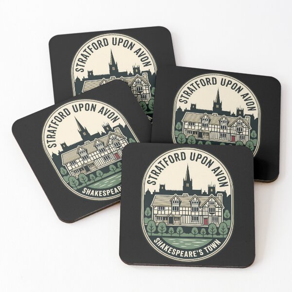 Item preview, Shakespeare's Town Stratford Upon Avon Vintage Travel Emblem designed and sold by k3rstman1.