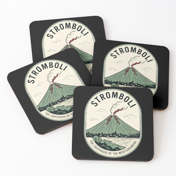 Item preview, Stromboli Volcano Vintage Travel Emblem Italy designed and sold by k3rstman1.