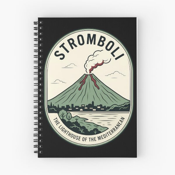 Item preview, Stromboli Volcano Vintage Travel Emblem Italy designed and sold by k3rstman1.