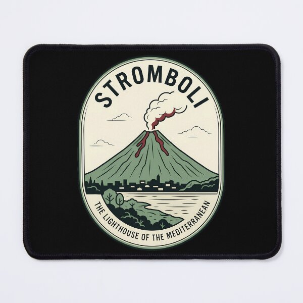 Item preview, Stromboli Volcano Vintage Travel Emblem Italy designed and sold by k3rstman1.