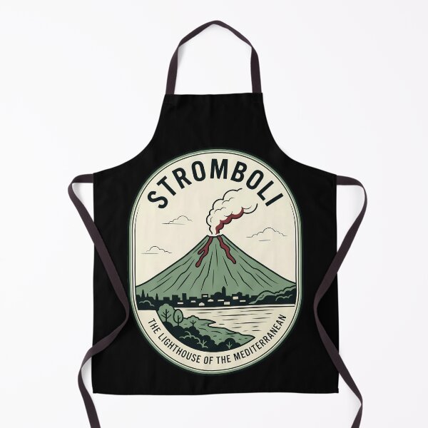 Item preview, Stromboli Volcano Vintage Travel Emblem Italy designed and sold by k3rstman1.