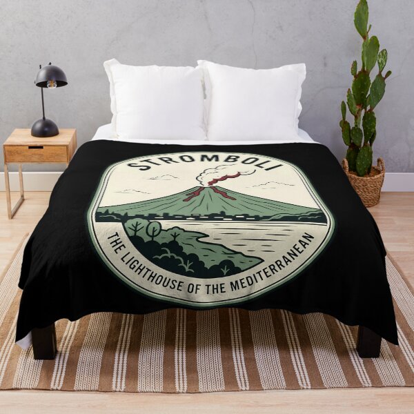 Item preview, Stromboli Volcano Vintage Travel Emblem Italy designed and sold by k3rstman1.