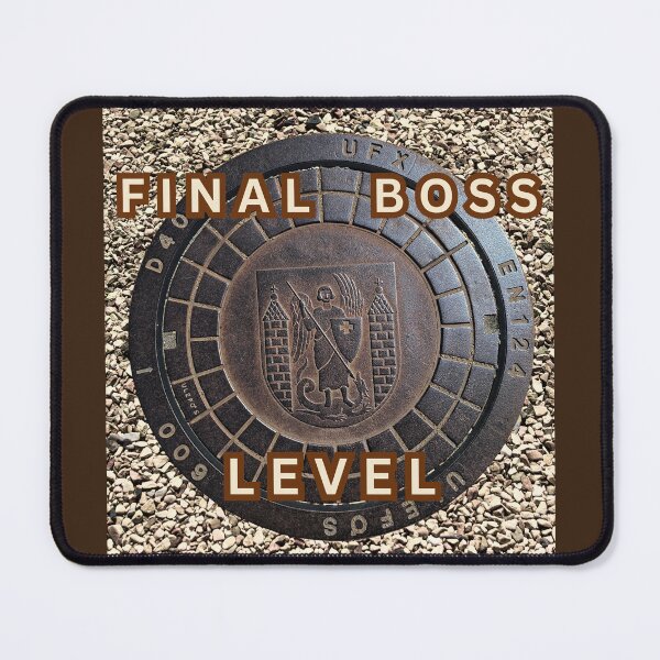 Item preview,  Final Boss Level Funny Slagelse Denmark Manhole Cover Urban T-Shirt designed and sold by JurateArt-DK.