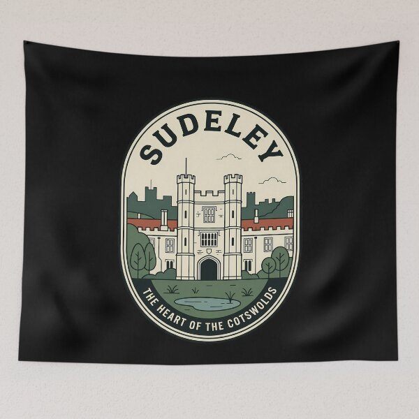 Item preview, Sudeley Castle Cotswolds Vintage Travel Emblem designed and sold by k3rstman1.