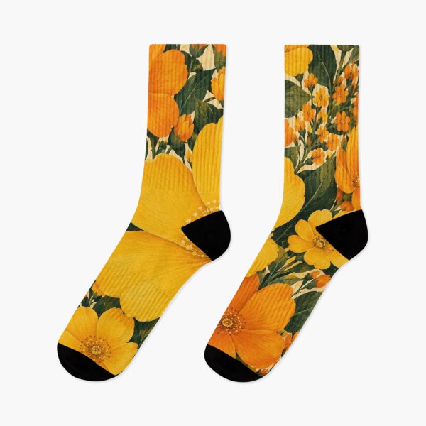 Item preview, Black Cat in Golden Flowers designed and sold by Rohan132.