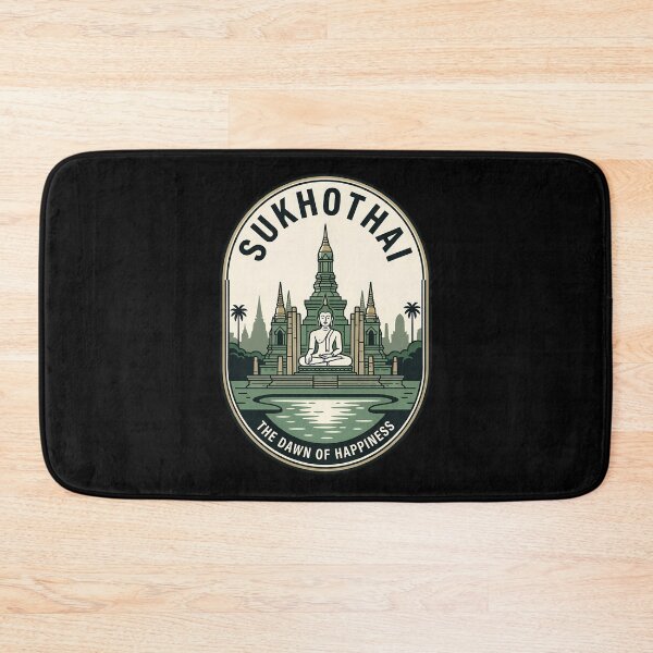 Item preview, Sukhothai Thailand Buddha Temple Vintage Travel Emblem designed and sold by k3rstman1.