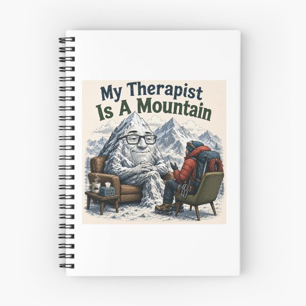 Item preview, My Therapist is a Mountain - Mountaineer - square designed and sold by AcornAndPebble.