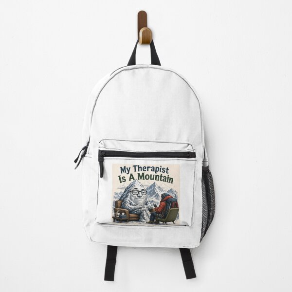 Item preview, My Therapist is a Mountain - Mountaineer - square designed and sold by AcornAndPebble.