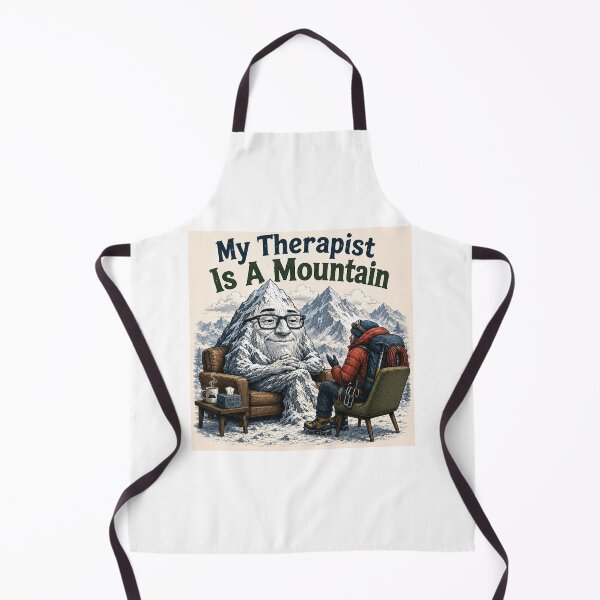 Item preview, My Therapist is a Mountain - Mountaineer - square designed and sold by AcornAndPebble.