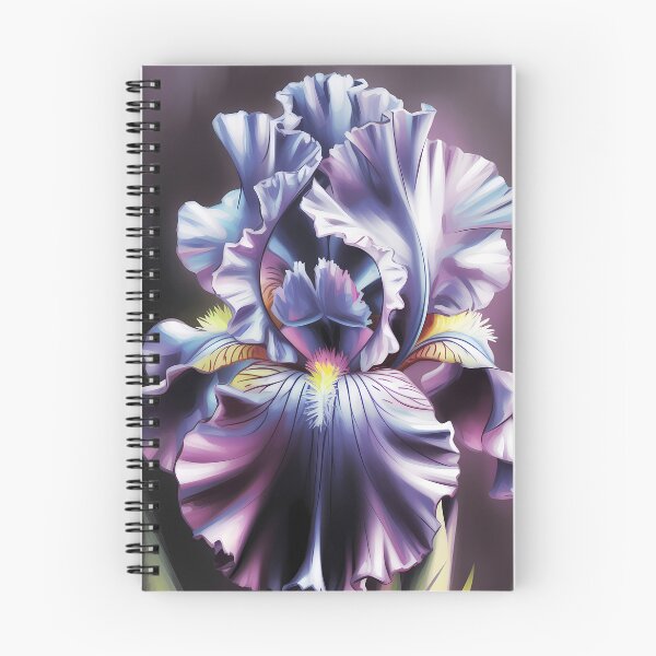 Item preview, Purple Iris Close-Up Oil Painting Dramatic Petals designed and sold by SellingWSarah17.