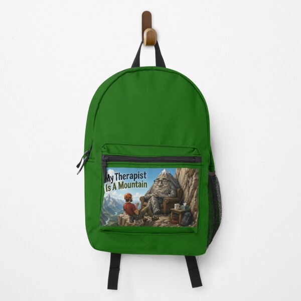 Item preview, My Therapist is a Mountain - rock climber - Panorama designed and sold by AcornAndPebble.