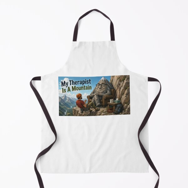 Item preview, My Therapist is a Mountain - rock climber - Panorama designed and sold by AcornAndPebble.