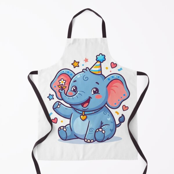 Item preview, Cute Birthday Elephant Kawaii Party Animal Sticker designed and sold by ExploreAura Studio.