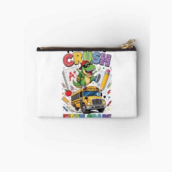 Item preview, Ready to Crush Fifth Grade, Funny Dinosaur First Day of School designed and sold by sentfromemily.
