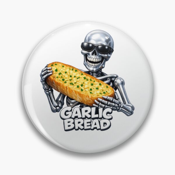 Item preview, Cool Skeleton Holding Garlic Bread designed and sold by NovaCraft30.