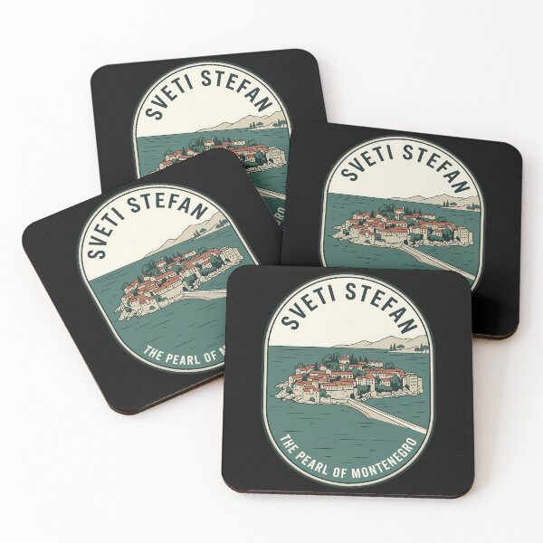 Item preview, Sveti Stefan Montenegro Island Vintage Travel Emblem designed and sold by k3rstman1.