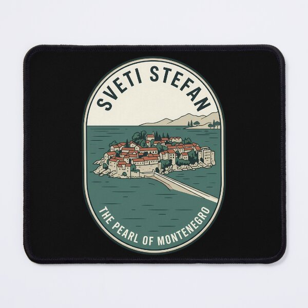 Item preview, Sveti Stefan Montenegro Island Vintage Travel Emblem designed and sold by k3rstman1.