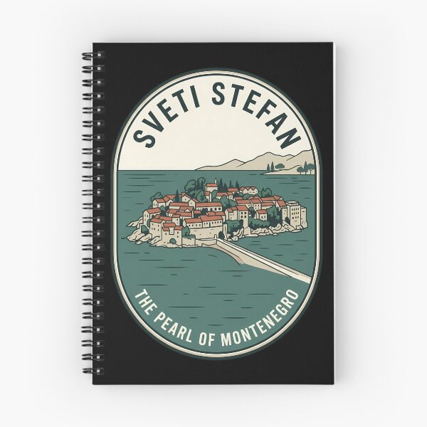 Item preview, Sveti Stefan Montenegro Island Vintage Travel Emblem designed and sold by k3rstman1.