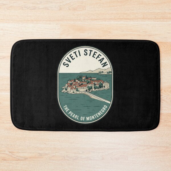 Item preview, Sveti Stefan Montenegro Island Vintage Travel Emblem designed and sold by k3rstman1.