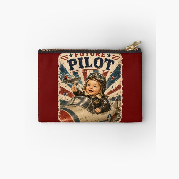Item preview, Future Pilot Baby Vintage Aviation designed and sold by NucciCollective.