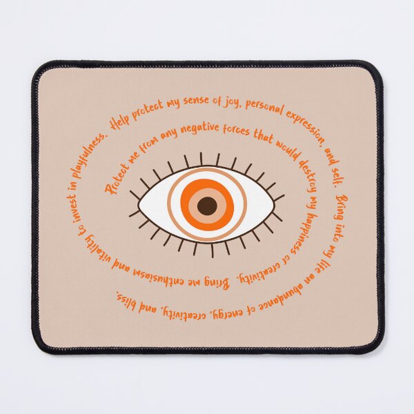 Item preview, Orange Evil Eye - Creativity & Happiness Protection designed and sold by TheThankfulTyne.