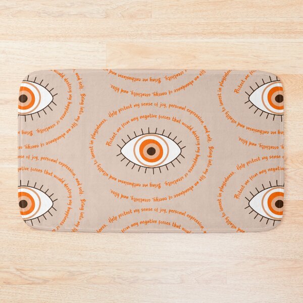 Item preview, Orange Evil Eye - Creativity & Happiness Protection designed and sold by TheThankfulTyne.