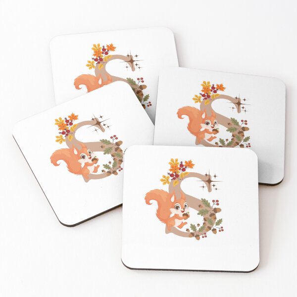 Item preview, Letter s squirrel designed and sold by IvonneDesigns.