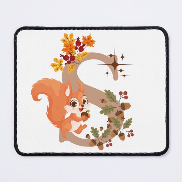 Item preview, Letter s squirrel designed and sold by IvonneDesigns.