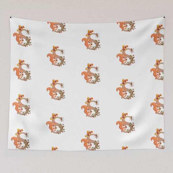 Item preview, Letter s squirrel designed and sold by IvonneDesigns.