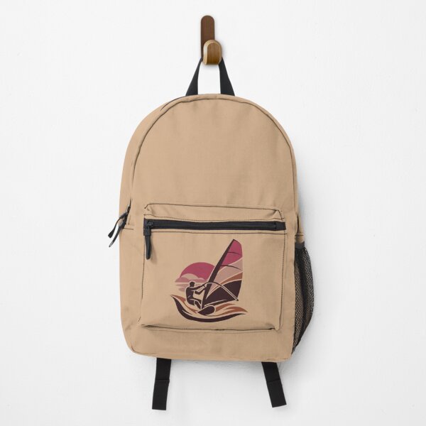 Item preview, Crimson Sunset Windsurfer – Vintage Minimalist Sailing Design designed and sold by SilentPowerArt.