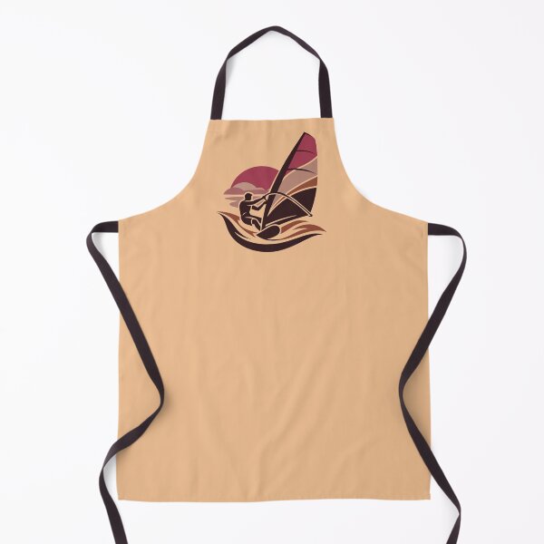 Item preview, Crimson Sunset Windsurfer – Vintage Minimalist Sailing Design designed and sold by SilentPowerArt.