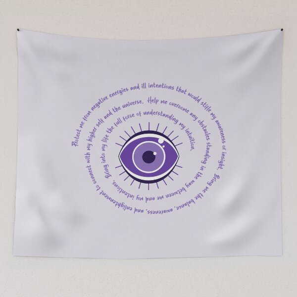 Item preview, Purple Evil Eye - Intuition Protection designed and sold by TheThankfulTyne.